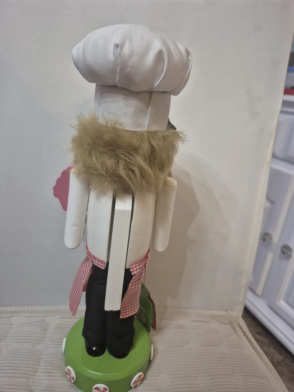 Pier 1 Chef Nutcracker Figurine in White and Red